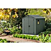 Keter Gartenhaus Darwin 6x8 (Außenmaß inkl. Dachüberstand (B x T): 190 x 244 cm, Kunststoff, Grün, 4,5 m²) | BAUHAUS