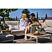 Sunfun Solo Mesa de centro (L x An x Al: 72 x 72 x 26 cm, Aluminio, Gris claro) | BAUHAUS