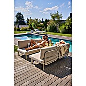 Sunfun Solo Rope Módulo de conjunto de respaldo con cojín (Aluminio, Gris claro) | BAUHAUS