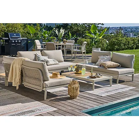 Sunfun  Loungemöbel-Set Solo Rope Tabletttisch