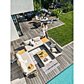 Sunfun Solo Mesa de centro (L x An x Al: 72 x 72 x 26 cm, Aluminio, Gris claro) | BAUHAUS