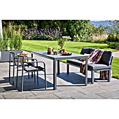 Sunfun Gartenmöbel-Set Maja/Sarah (4 -tlg., Night-Grey, Stapelbar) | BAUHAUS