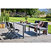 Sunfun Gartenmöbel-Set Maja (4 -tlg., Night-Grey, Klappbar) | BAUHAUS
