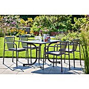 Sunfun Gartenmöbel-Set Boulevard/Sarah (5 -tlg., Night-Grey, Klappbar) | BAUHAUS