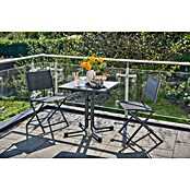 MFG Mesa de jardín Boulevard (L x An: 70 x 70 cm, Acero, Antracita, Abatible) | BAUHAUS