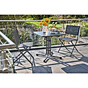 MFG Mesa de jardín Boulevard (L x An: 70 x 70 cm, Acero, Antracita, Abatible) | BAUHAUS