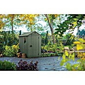 Keter Gerätehaus Darwin 4x6 (Außenmaß inkl. Dachüberstand (B x T): 125,8 x 184,5 cm, Kunststoff, Grün) | BAUHAUS