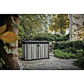 Keter Geräteschrank Signature Strom Grey High-Store (Außenmaß inkl. Dachüberstand (B x T): 140 x 73,6 cm, Stormgrey, Kunststoff) | BAUHAUS