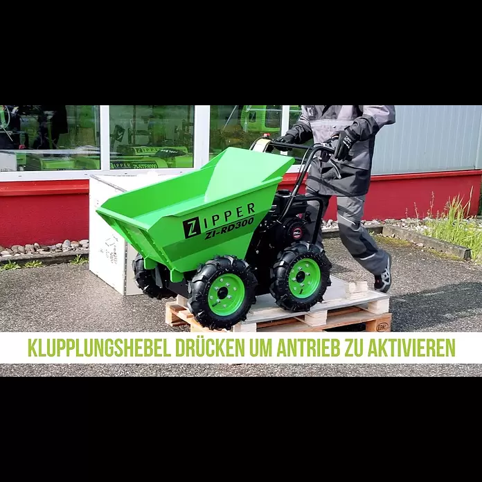 Zipper Raddumper ZI-RD300 - Motorbetrieben, Fassungsvermögen: 125 l - ZI-RD300 Erstinbetriebnahme