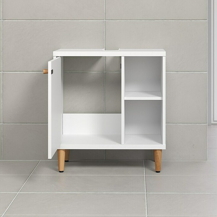 Riva Waschtischunterschrank Click (B x T x H: 60 x 30 x 65 cm, Weiß, Matt) | BAUHAUS