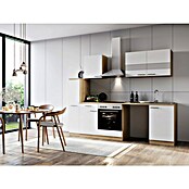 Respekta Küchenzeile Merle (Breite: 250 cm, Weiß, Mit Elektrogeräten, Mit Waschmaschinennische) | BAUHAUS