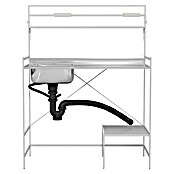 Komplettspüle Set Ben (56 x 113 cm, Metall) | BAUHAUS