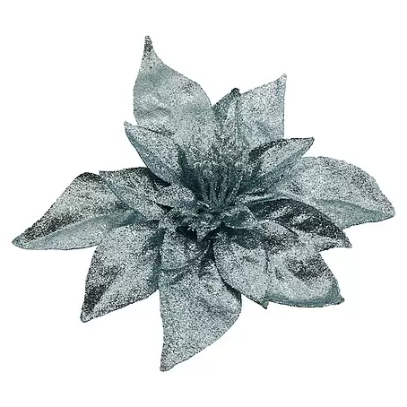 Dekoblüte Weihnachtsstern mit Clip