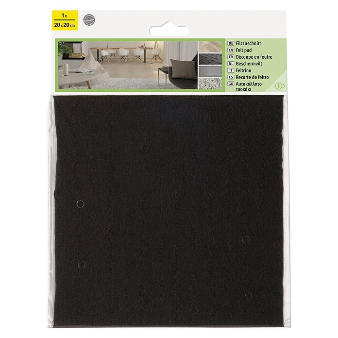 Fix-o-moll Viltglijders (b x h: 200 x 200 mm, Lijmen, 1 -delig, Bruin) | BAUHAUS