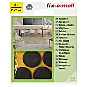 Fix-o-moll Podložna pločica od filca  (Promjer: 28 mm, Lijepljenje, 8 Kom., Smeđa) | BAUHAUS