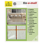 Fix-o-moll Filzgleiter selbstklebend (B x H: 32 x 32 mm, Kleben, 6 Stk., Weiß) | BAUHAUS