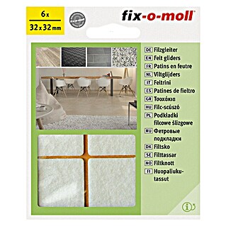 Fix-o-moll Nogica za namještaj samoljepljiva (Š x V: 32 x 32 mm, Kutno, 6 Kom.)