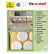 Fix-o-moll Podložna pločica od filca  (Promjer: 28 mm, Lijepljenje, 8 Kom., Bijela) | BAUHAUS