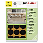 Fix-o-moll Podložna pločica od filca  (Promjer: 17 mm, Lijepljenje, 60 Kom., Smeđa) | BAUHAUS