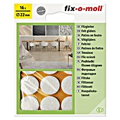 Fix-o-moll Podložna pločica od filca  (Promjer: 22 mm, Lijepljenje, 16 Kom., Bijela) | BAUHAUS