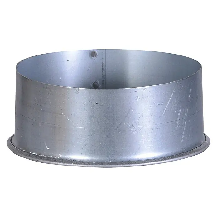 Firefix Ofen-Kapsel - Durchmesser: 120 mm, Feueraluminiert, Silbergrau - Eine zylindrische Kuchenform aus Metall, ideal zum Backen von Kuchen. Die Form hat eine robuste Konstruktion und eine glatte Oberfläche.