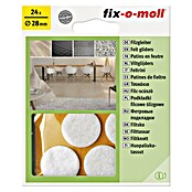 Fix-o-moll Filzgleiter (Durchmesser: 28 mm, Kleben, 24 Stk., Weiß) | BAUHAUS