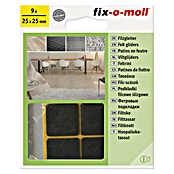 Fix-o-moll Podložna pločica od filca  (Š x V: 25 x 25 mm, Lijepljenje, 9 Kom., Smeđa) | BAUHAUS