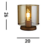 Searchlight Tafellamp Sweden (Mokka en Amber, Amber, E27) | BAUHAUS