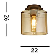 Searchlight Plafondlamp Sweden (Mokka, Amber, E27) | BAUHAUS