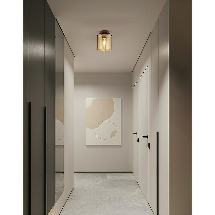 Searchlight Plafondlamp Sweden (Mokka, Amber, E27) | BAUHAUS