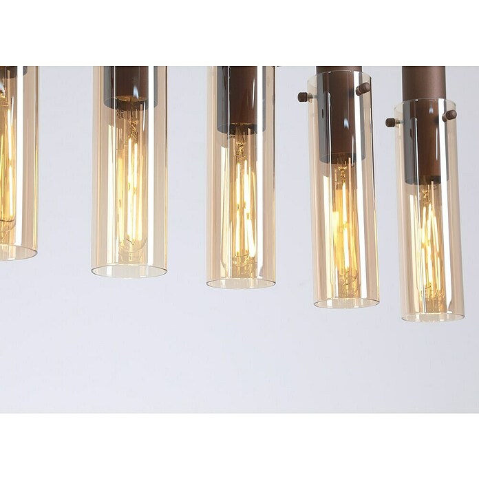 Searchlight Hanglamp Sweden (l x b x h: 110 x 7 x 32 cm, Kleur glas: Amber, E27) | BAUHAUS