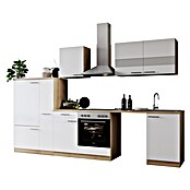 Respekta Küchenzeile Merle (Breite: 310 cm, Weiß, Mit Elektrogeräten, Mit Waschmaschinennische) | BAUHAUS