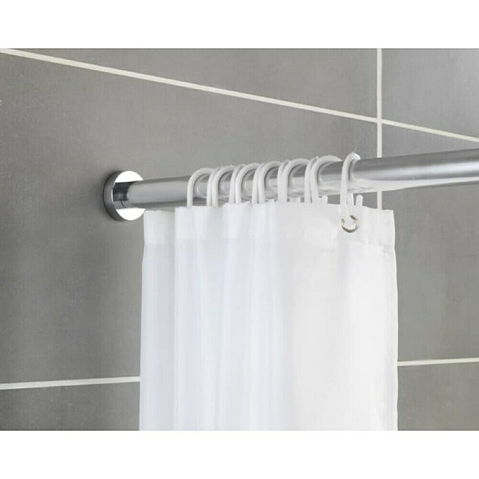 SCHÖNER WOHNEN-Kollektion Palica za tuš zaveso  (110 cm - 185 cm, Premer: 2,8 cm, Srebrna) | 3739 - Duschvorhangzubehör | DADF - Badtextilien | DAD - Badausstattung | DA - Badausstattung/Bäderwelt | D - Sanitär | BAUHAUS