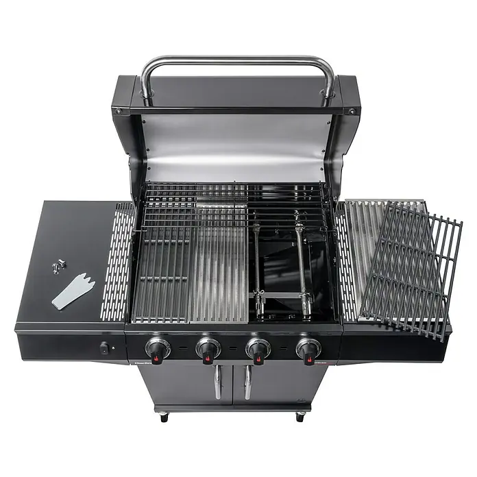 Char-Broil Gasgrill Performance Core B4 - Grillfläche (B x T): 63 x 43,5 cm, 8,68 kW, Anzahl Brenner: 4 - Dieser Grill ist mit Seitenbrennern, Grillrosten und einem robusten Deckel ausgestattet, der das Grillen im Freien erleichtert.