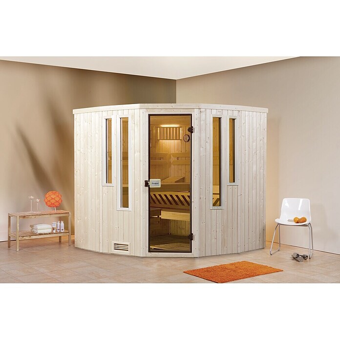 Finnwood Elementsauna Thea 1 by WEKA (Elektroofen, Steuerung Ofen: Integriert, L x B x H: 194 x 194 x 199 cm) | BAUHAUS