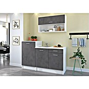 Stolarz-Lempert Küchenleerblock Smart (Breite: 160 cm, Grau, Ohne Elektrogeräte) | BAUHAUS