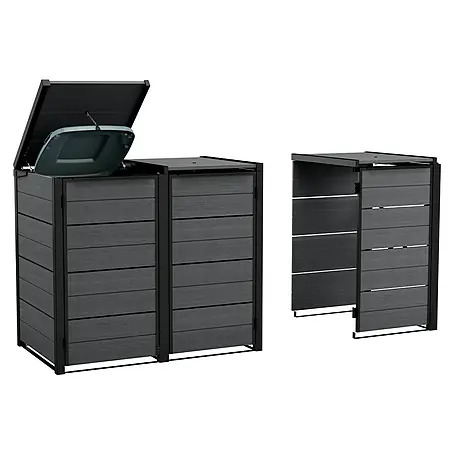 Keter  Mülltonnenbox Hide Away + Erweiterung