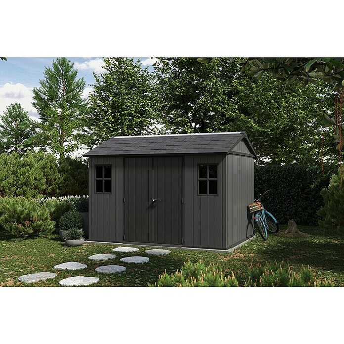 Keter Caseta para jardín Newton Plus 7511 (Medidas ext. (An x Pr): 230 x 350 cm, Plástico, Gris) | BAUHAUS