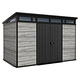 Keter Caseta para jardín Signature Strom Grey 117 (Medidas ext. (An x Pr): 342 x 218 cm, Plástico, Gris tormenta)