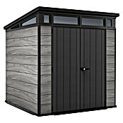Keter Caseta para jardín Signature Storm Grey 77 (Medidas ext. (An x Pr): 216 x 218 cm, Plástico, Gris tormenta) | BAUHAUS