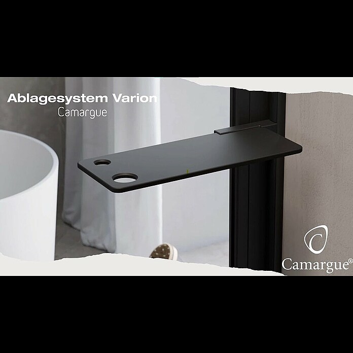 Camargue Varion Adapter Varion (Schwarz, Passend für: Camargue Duschkörbe Sami, Lela und Sirah) | BAUHAUS