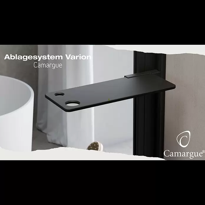 Camargue Varion Adapter - Schwarz, Passend für: Camargue Duschkörbe Sami, Lela und Sirah - Camargue Ablagesystem Varion