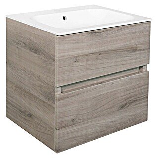 Best Design Wastafelonderkast Splash-Grey-Greeploos (b x d x h: 59,5 x 47 x 56 cm, Grijs-Eiken)