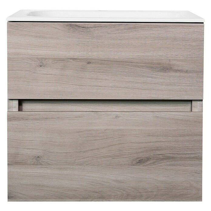 Best Design Wastafelonderkast Splash-Grey-Greeploos (b x d x h: 59,5 x 47 x 56 cm, Grijs-Eiken) | BAUHAUS