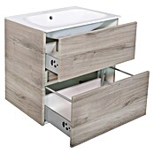 Best Design Wastafelonderkast Splash-Grey-Greeploos (b x d x h: 59,5 x 47 x 56 cm, Grijs-Eiken) | BAUHAUS