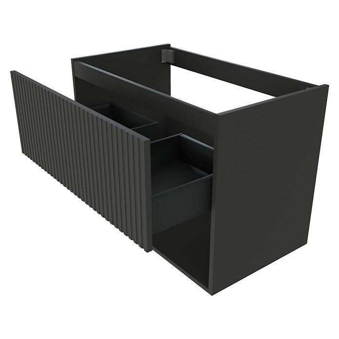 Best Design Wastafelonderkast Rigatti-78-Black-Greeploos (b x d x h: 77,8 x 44,2 x 55 cm, Zwart) | BAUHAUS