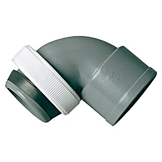 Codo PVC mixto para unión (40 mm, 90 °, Rosca interior: 1 ½″)