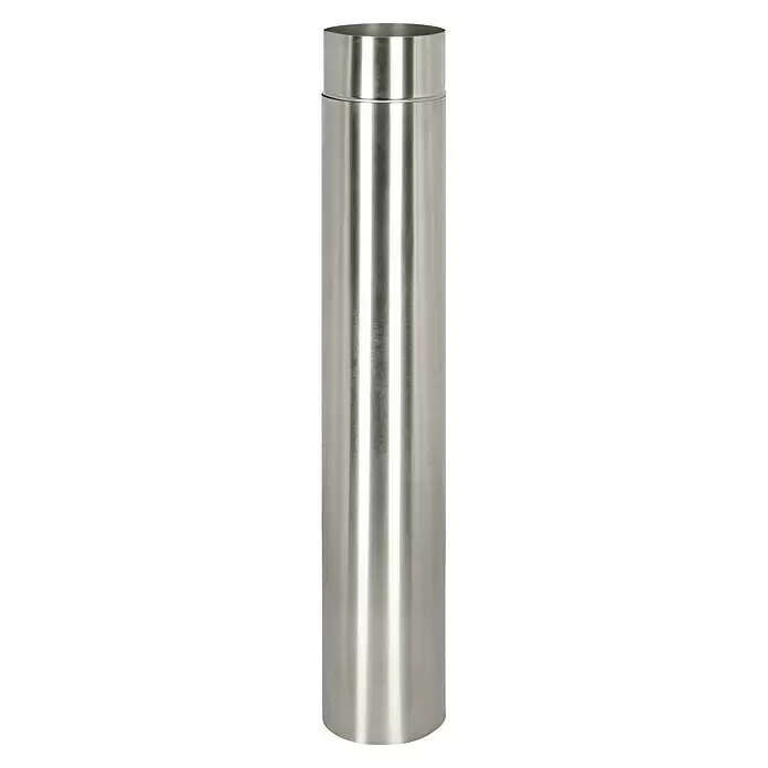 Buschbeck Tubo de extensión para barbacoa - Plateado, Diámetro: 18 cm, Específico para: Chimenea de jardín Buschbeck Auckland - Contenedor cilíndrico de acero inoxidable cepillado.