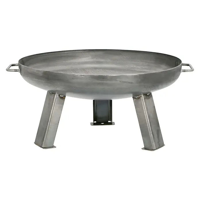 Buschbeck Feuerschale - Durchmesser: 60 cm, Eisen - Metallene Feuerschale mit drei Beinen. Die Feuerschale hat zwei Griffe und ist ideal für den Garten.
