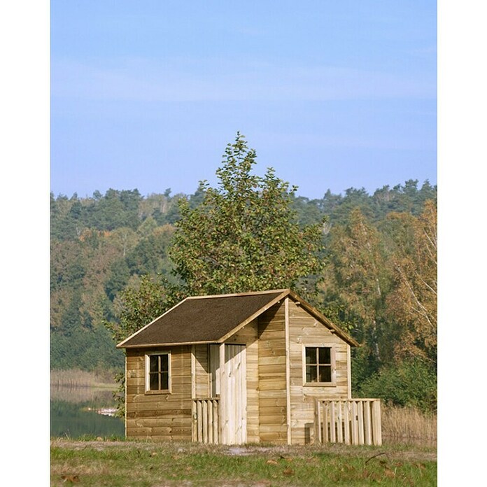 Spielhaus Marco (L x B x H: 217 x 182 x 174 cm, Holz, Natur) | BAUHAUS